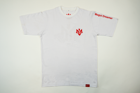 Mogul Stamp White/Red Tee